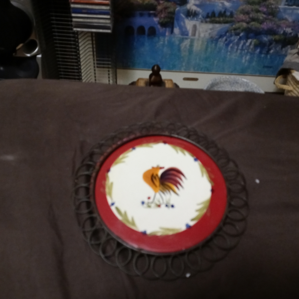 🍪🍲AVON TABLE ROOSTER COASTER🏤🐴 - Picture 11 of 11